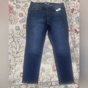 old navy power slim straight womens jeans mid risesize 14color blue Conditio